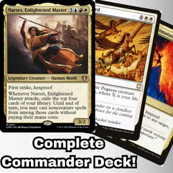 MTG Commander EDH Narset, Enlightened Master 100 Cards Custom Deck R/W/U - Image 1