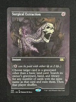 1x MTG Surgical Extraction (Borderless) - Double Masters 2022 (2X2) #356 - Magic - Image 1