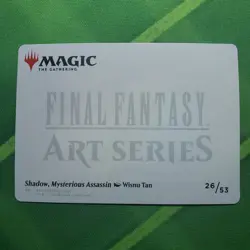 Shadow, Mysterious Assassin Gold Stamped Signature MTG Art Series Final Fantasy - Image 2