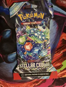 Pokemon TCG Stellar Crown Sleeved Booster Pack 1x - Image 1