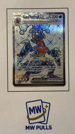 Pokemon Garchomp EX 219/182 SV04: Paradox Rift Ultra Rare Full Art Holo TCG - Image 1