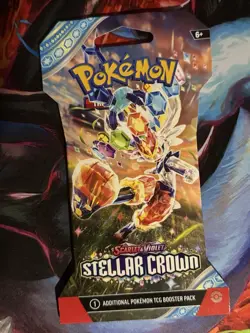 Sleeved Booster Pack - Pokemon TCG: Stellar Crown Expansion - NEW SEALED!! - Image 1