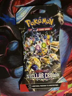 Pokemon Scarlet & Violet Stellar Crown Sleeved Booster - Image 1