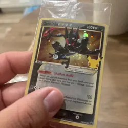 Pokemon Greninja Gold Star SWSH144 Celebrations Promo SEALED with Swirl!!! - Image 1