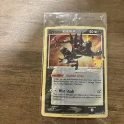Pokemon Greninja Gold Star SWSH144 Celebrations Promo SEALED with Swirl!!! - Image 4