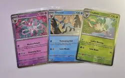 Pokemon Prismatic Evolutions Tech Sticker Black Star Promo Set of 3 170 171 172 - Image 1