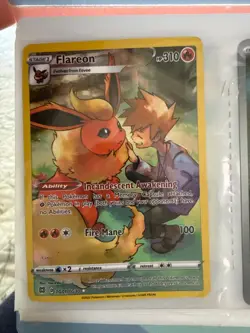 Pokemon TCG Flareon TG01/TG30 Brilliant Stars Trainer Gallery Ultra PSA 10 - Image 1