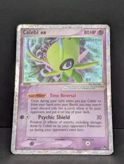Celebi ex 017/017 Pop Series 2 Holo Ultra Rare Pokemon TCG Nintendo promo HP - Image 3