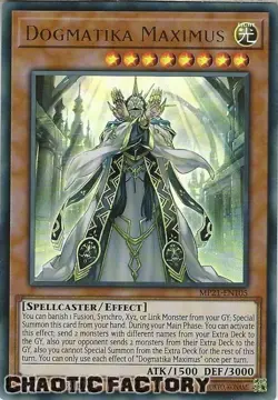 YUGIOH MP21-EN105 Dogmatika Maximus Ultra Rare 1st Edition NM - Image 1