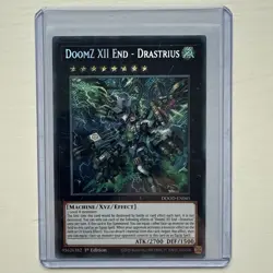 DOOD-EN045 DoomZ XII End - Drastrius Secret Rare 1st Ed YuGiOh - Image 1