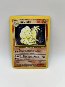 Pokemon TCG Ninetales Base Set Holo Unlimited Rare Card 12/102 - Image 1
