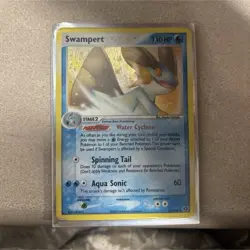 Rare Pokemon Swampert 11/106 EX Emerald Holo Rare Swampert Trading Card - Image 1