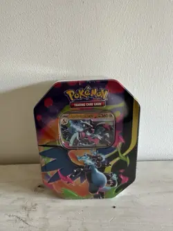 Pokemon TCG: Mega Charizard X EX Collection Tin (4 boosters & 1 foil promo card) - Image 1
