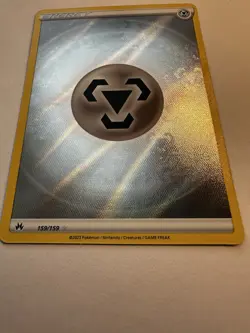 Pokemon Metal Energy 159/159 Crown Zenith Ultra Rare Full Art Holo Basic Card - Image 3