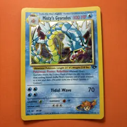 Pokemon Card Mistys Gyarados 13/132 Gym Challenge Holo 1999 Vintage Rare - Image 1
