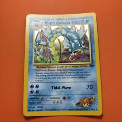 Pokemon Card Mistys Gyarados 13/132 Gym Challenge Holo 1999 Vintage Rare - Image 2