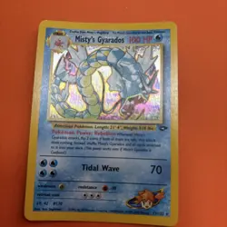Pokemon Card Mistys Gyarados 13/132 Gym Challenge Holo 1999 Vintage Rare - Image 5