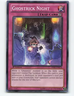 Ghostrick Night #PRIO-EN074 1st Edition Yugioh Card - Image 1
