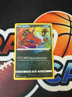Yveltal Holo Amazing Rare Pokemon Card 046/072 Shining Fates - Image 1