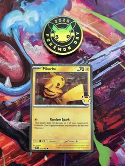 Pokemon Card - Pikachu Stamped Pokemon Day 2026 Holo With Coin - 051/162 - D - Image 1