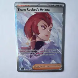 Pokemon Team Rocket's Ariana Trainer Supporter Full Art Holo Rare 237/182 Card - Image 1