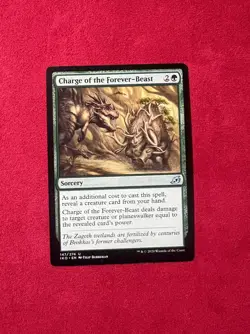 Charge Of The Forever-Beast - Ikoria: Lair of Behemoths IKO Magic MTG #147 - Image 1