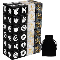 D6 Dice Counters 48 Piece Set - +1/+1 For Magic The Gathering Card Game MTG - Image 1