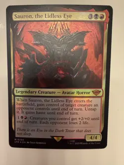 Sauron, the Lidless Eye Foil Near Mint MTG - Image 1