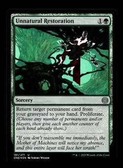 Unnatural Restoration 191 Foil U Phyrexia: All Will Be One - Image 1