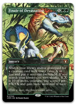 Finale of Devastation (Borderless) #700 (NM) Commander Masters CMM Magic MTG - Image 1