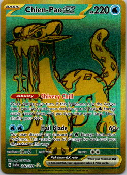 Chien-Pao ex - 242/091 - Pokemon Paldean Fates Hyper Rare Card NM - Image 1