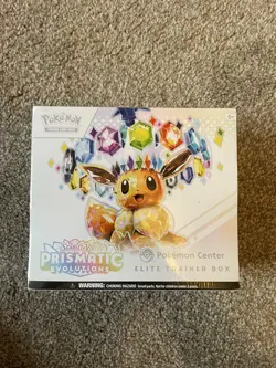 Pokemon TCG Prismatic Evolutions Pokemon Center Elite Trainer Box ETB New Sealed - Image 1