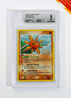 Pokemon BGS 9 Solrock #25 Reverse Foil Ex Legend Maker 2006 English - Image 1