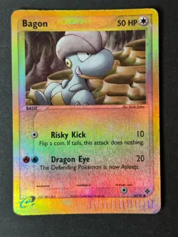 Bagon 50/97 Reverse Holo EX Dragon Pokemon TCG HP - Image 1