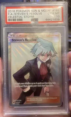 PSA 10 Steven’s Resolve Full Art 165/168 Celestial Storm Pokemon - Image 1