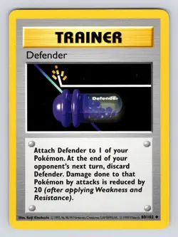 Pokemon TCG Defender Base Set 80/102 Regular Shadowless Uncommon - Image 1
