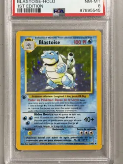 1999 Pokemon Spanish Blastoise #2 Spanish 1st Edition Holo PSA 8 NM-MT - Image 2
