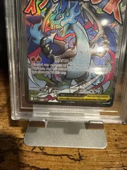 2025 Pokemon Black Star Promo #023 Mega Charizard X EX UPC BGS 9 Elite Subgrades - Image 3