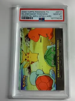 2000 Topps Pokemon TV #EP17 Island of the Giant Pokemon Series 2 PSA 10 GEM MINT - Image 1