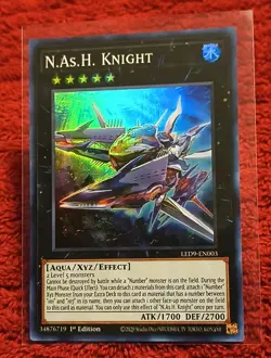 Yu-Gi-Oh! TCG N.As.H. Knight led9-en003 1st Edition Rare - Image 1