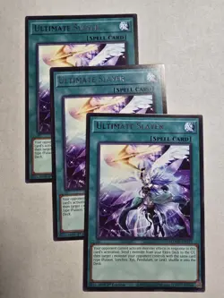 Yugioh! 3x Ultimate Slayer MZMU-EN117 Rare 1st Ed NM - Image 1