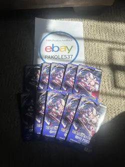 One Piece TCG The Azure Sea's Seven Sleeved Booster Pack OP-14 English Lot of 10 - Image 3