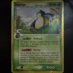 Pokemon Snorlax Delta Species Dragon Frontiers Holo Rare Card 10/101 2006 - Image 1