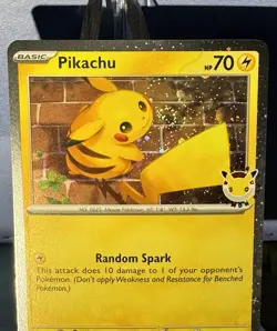 🌀Pikachu 051/162 Holo Stamped Pokemon Day 2026 Promo Pokemon Card - Swirled🌀 - Image 1