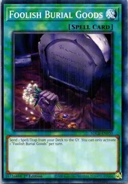 Foolish Burial Goods SDCB-EN030 Yu-Gi-Oh Card 1st Edition Near Mint - Image 1