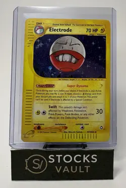 Pokemon Aquapolis Holo Rare Card Electrode - H7/H32 - - Image 1