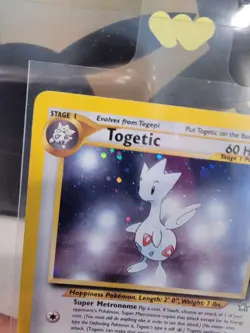 Pokemon TCG Togetic 16/111 Neo Genesis Unlimited SWIRL Holo Rare Card - Image 4
