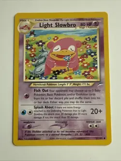 Light Slowbro 51/105 Neo Destiny Regular Pokemon Card NM/lp - Image 1
