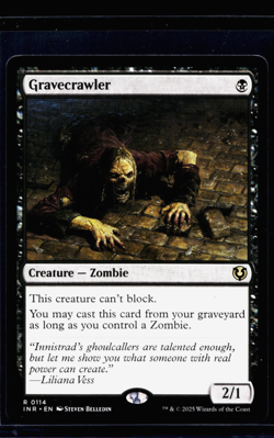 2025 Mtg Magic the Gathering INR Innistrad Remastered #114 Gravecrawler - Image 1