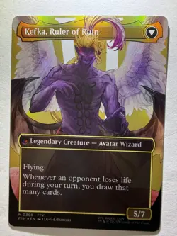 Kefka, Court Mage (0398) (Borderless) #398 (Foil) NM Final Fantasy FIN Magic MTG - Image 2